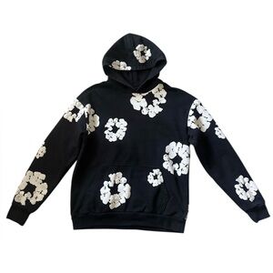 Denim Tears The Cotton Wreath Hoodie Sweatshirt Black Medium